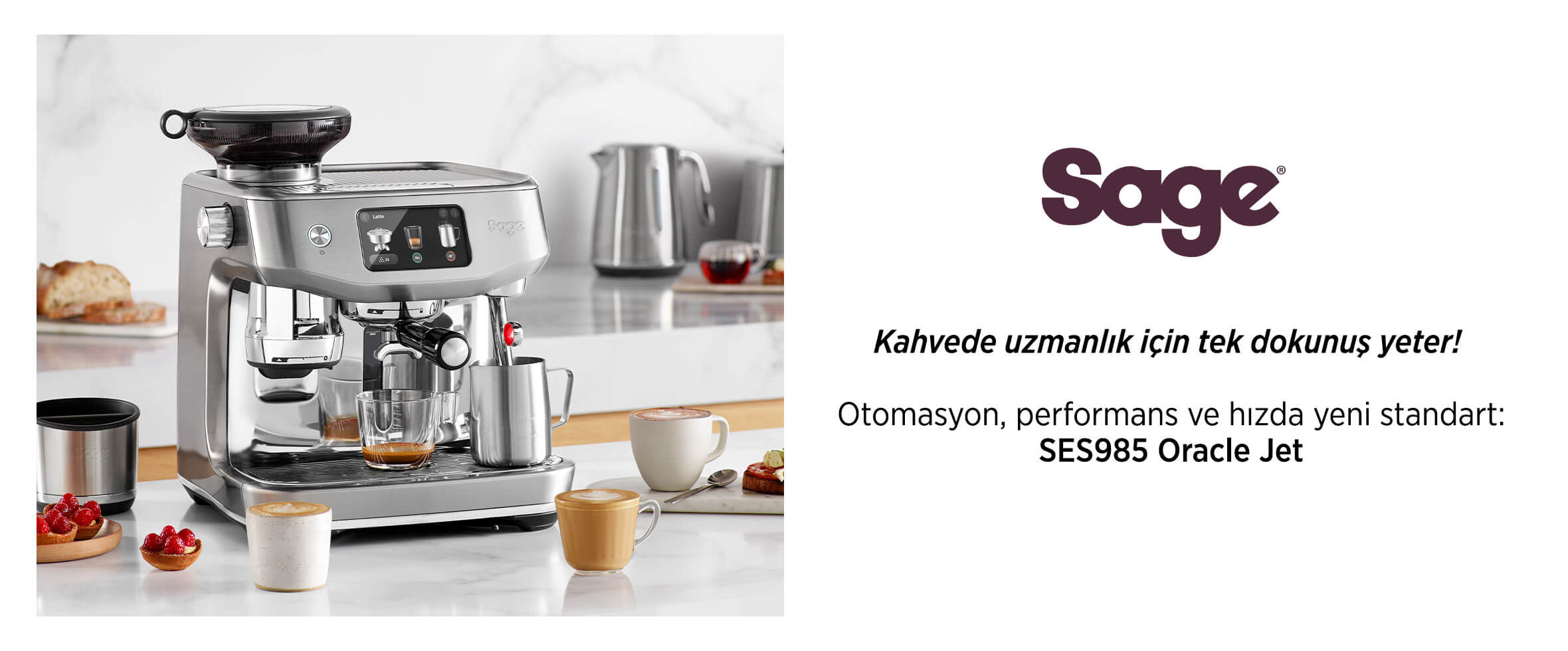 Sage Espresso Maker Model SAGE SES985BSS