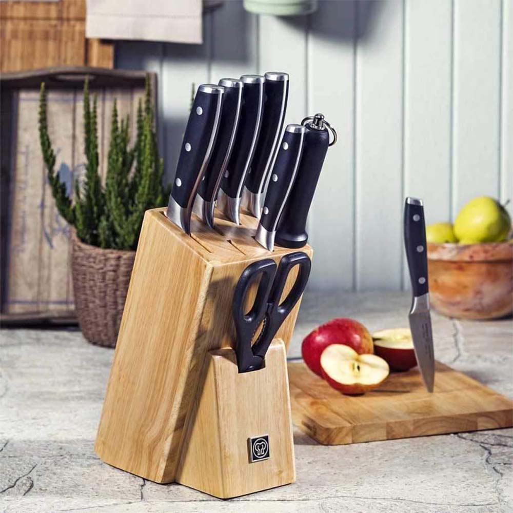 استند چوبی چاقوی آشپزخانه ۱۱عددی کامفورت تاچ 